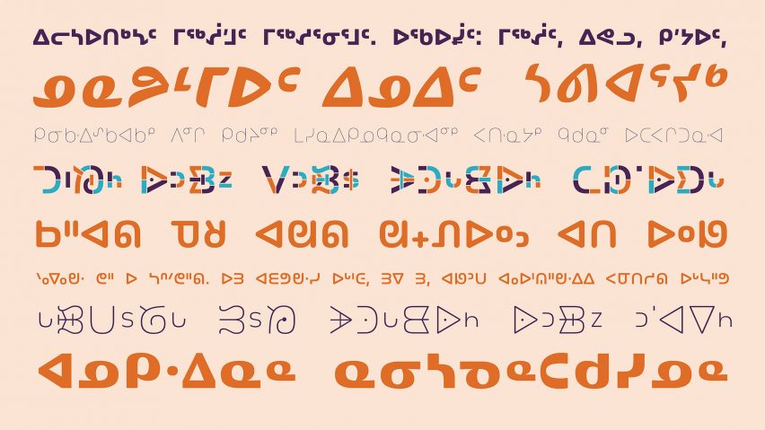 North American Syllabics typography by Typotheque