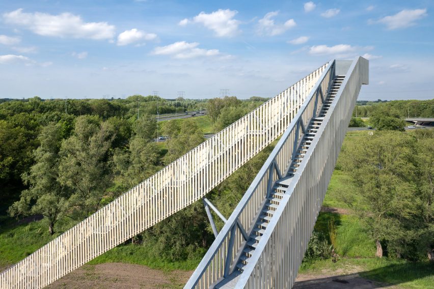Peak of De Niewe Herdgang viewpoint in Tilburg