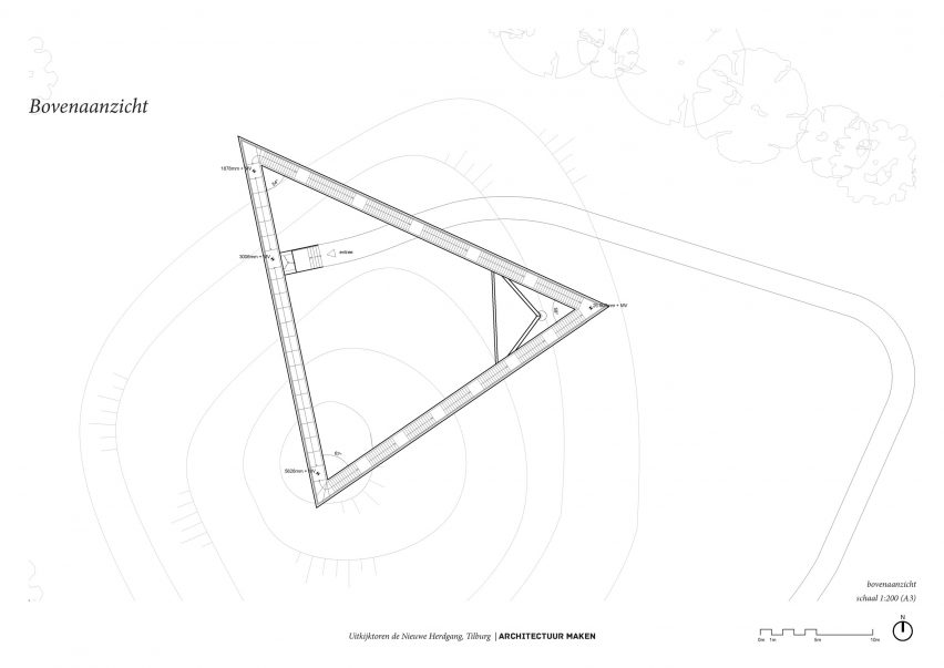 Floor plan of the De Niewe Herdgang viewpoint by Architectuur Maken