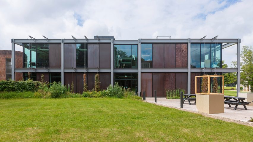 Exterior of The Dyson Building at Gresham's School by WilkinsonEyre