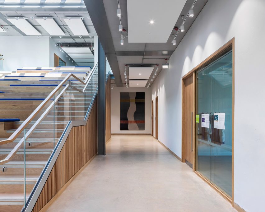 Interior of The Dyson Building at Gresham's School by WilkinsonEyre