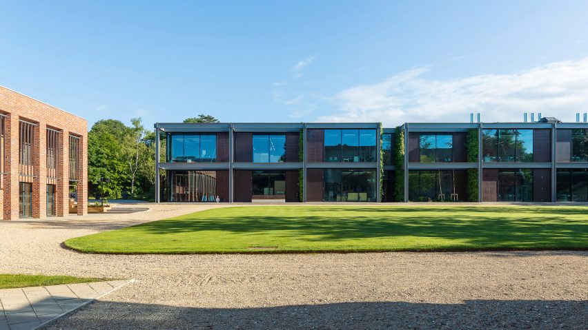 Exterior of The Dyson Building at Gresham's School by WilkinsonEyre