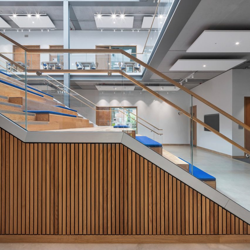 Interior of The Dyson Building at Gresham's School by WilkinsonEyre