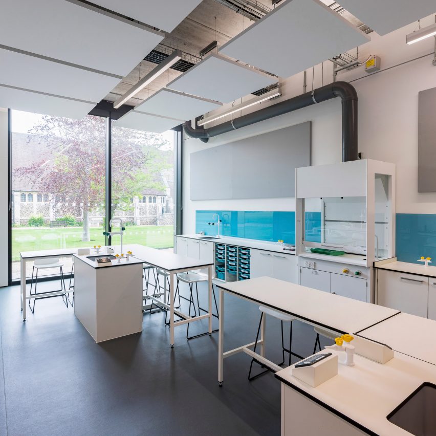 Interior of The Dyson Building at Gresham's School by WilkinsonEyre