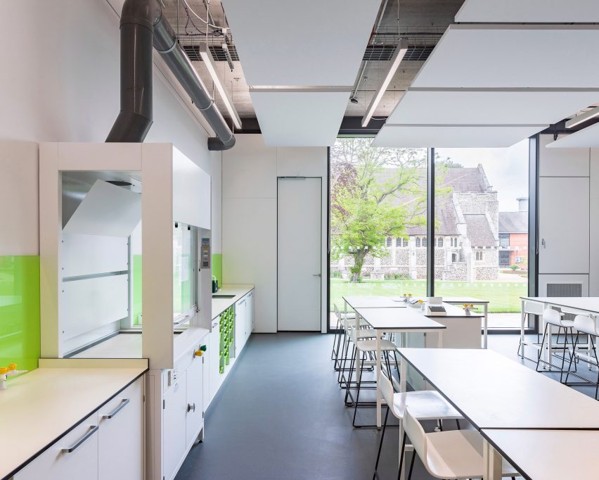 Interior of The Dyson Building at Gresham's School by WilkinsonEyre