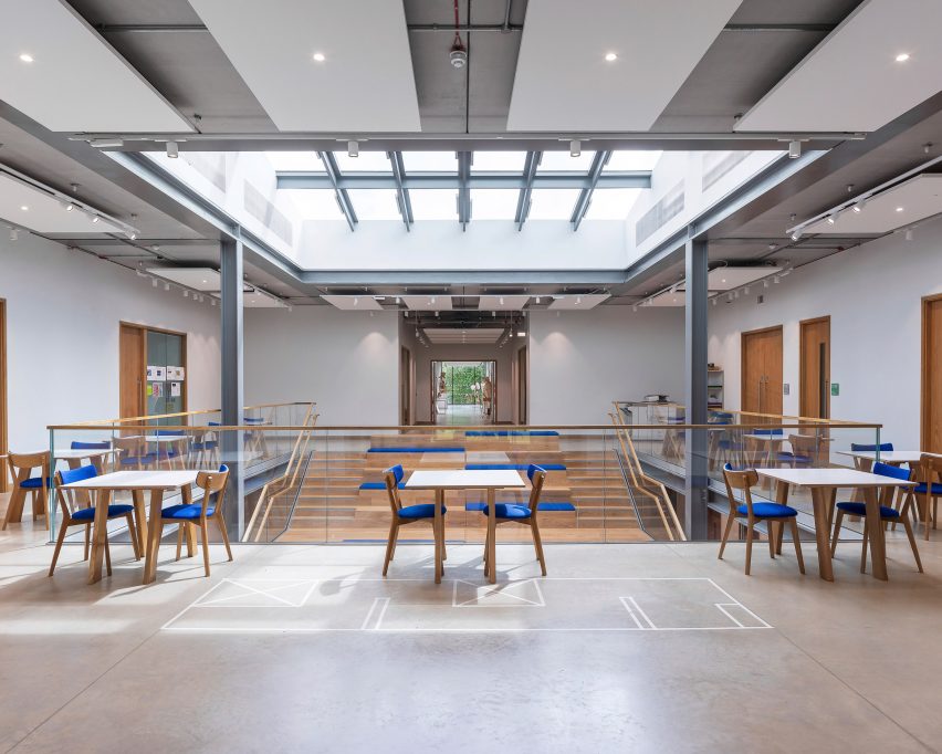 Interior of The Dyson Building at Gresham's School by WilkinsonEyre