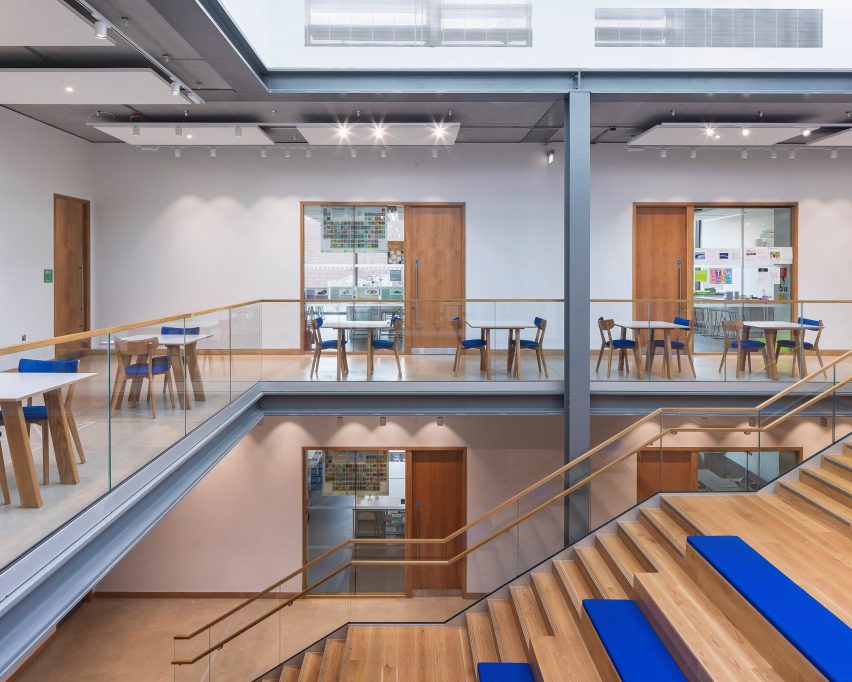 Interior of The Dyson Building at Gresham's School by WilkinsonEyre