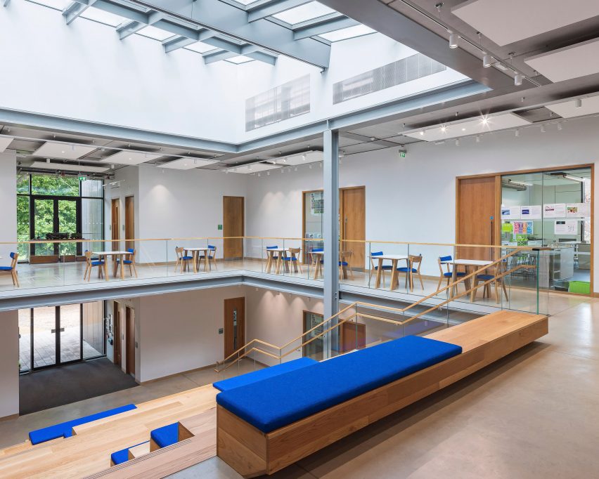 Interior of The Dyson Building at Gresham's School by WilkinsonEyre