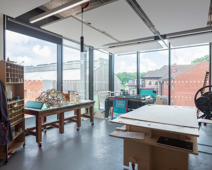 Interior of The Dyson Building at Gresham's School by WilkinsonEyre