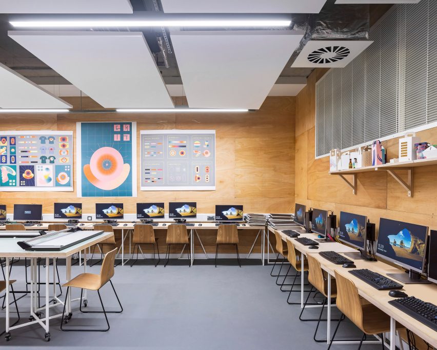 Interior of The Dyson Building at Gresham's School by WilkinsonEyre