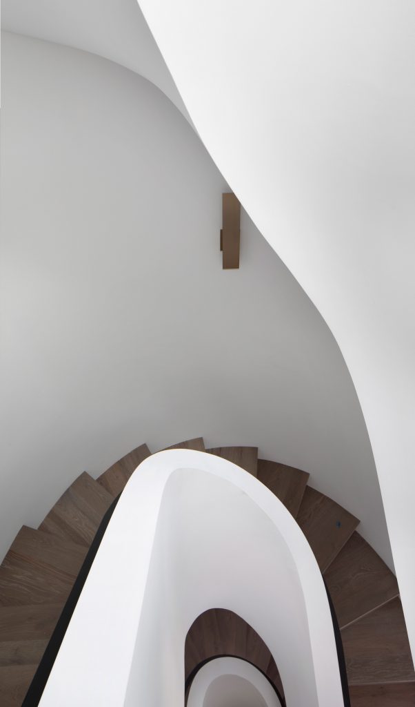 White staircase
