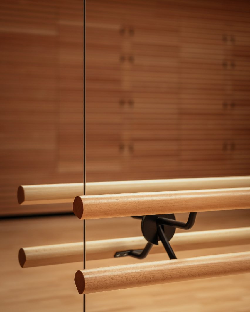 Interior of Invisible Studio's yoga studio at The Newt in Somerset