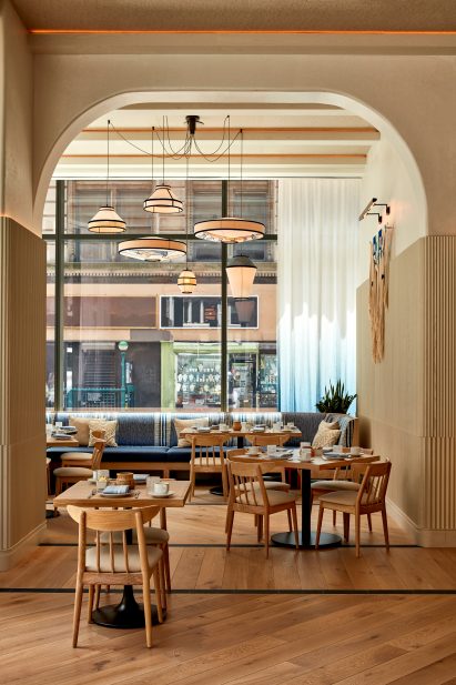 Arched openings and tambour walls