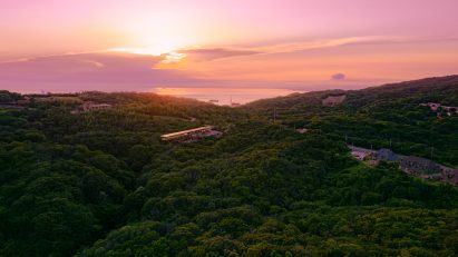 Aerial view of Awaji Island in Japan