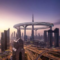 A rendering of a circular skyscraper by ZN Era