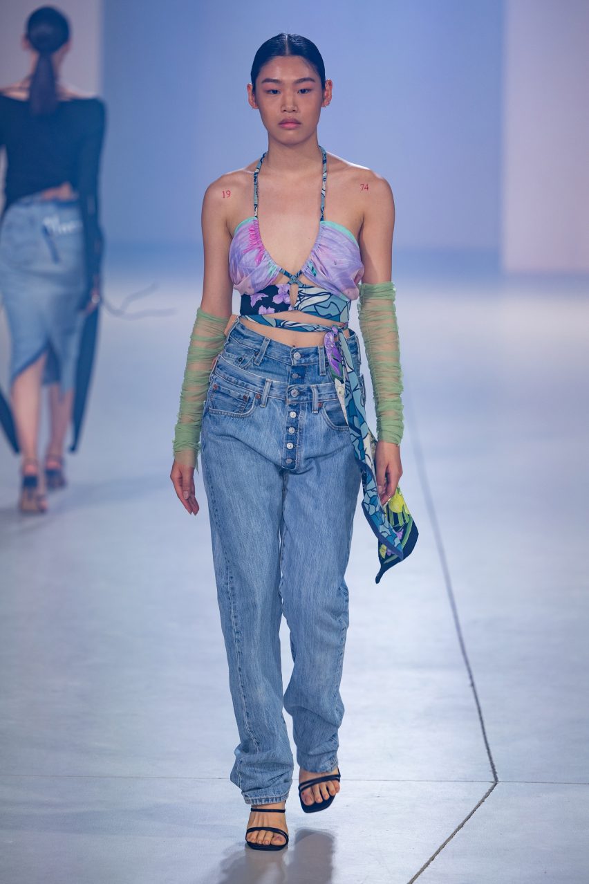1/OFF creates collection from vintage tablecloths and scarves at Amsterdam Fashion Week