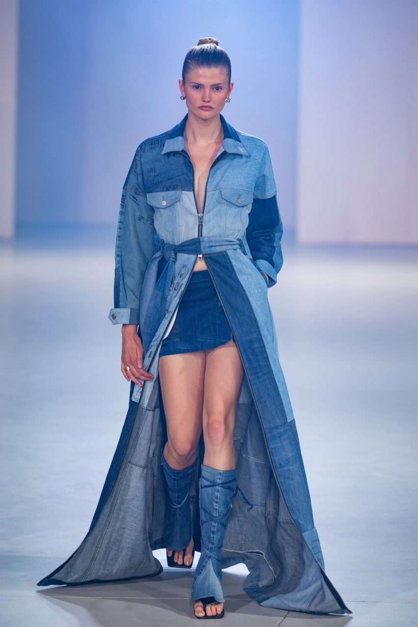 1/OFF creates collection from vintage tablecloths and scarves at Amsterdam Fashion Week