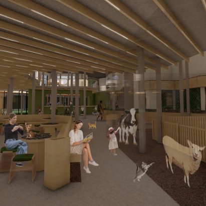 Photograph of an animal shelter