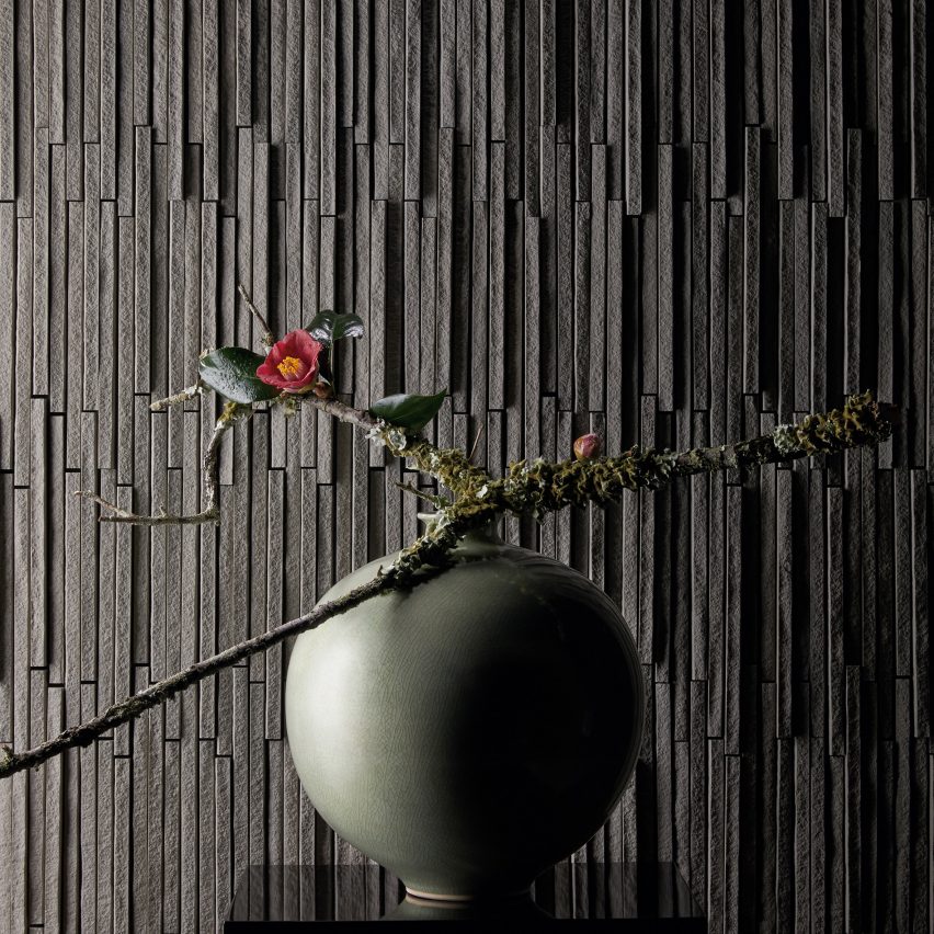 Sentousai tiles which are grey, long and rectangular
