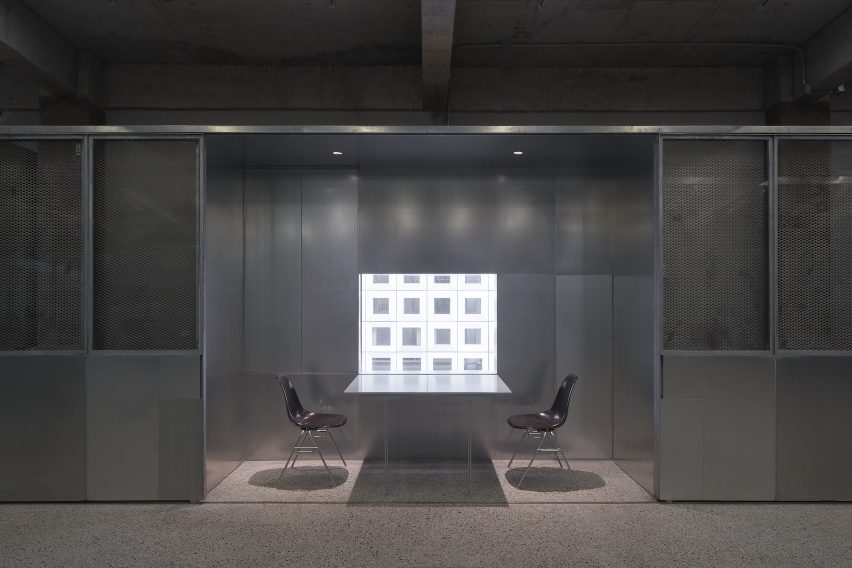 Window surface at Red Plus studio by Neri&Hu