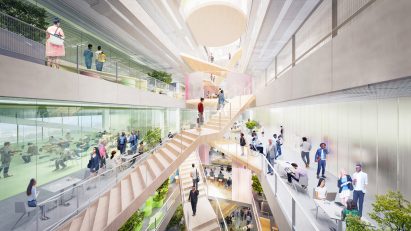 Atrium in Chicago DPI headquarters