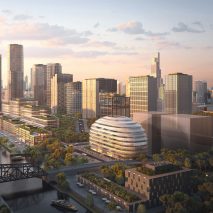 OMA dome-like building in Chicago