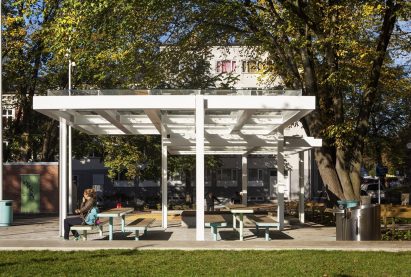 an outside structure in Oslo