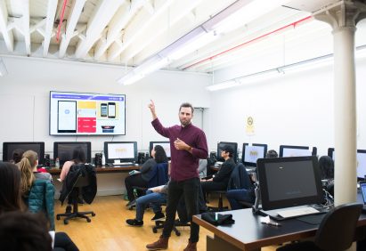 Pratt Institute lecture taking place