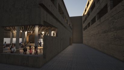 Visualisation showing multi-use space