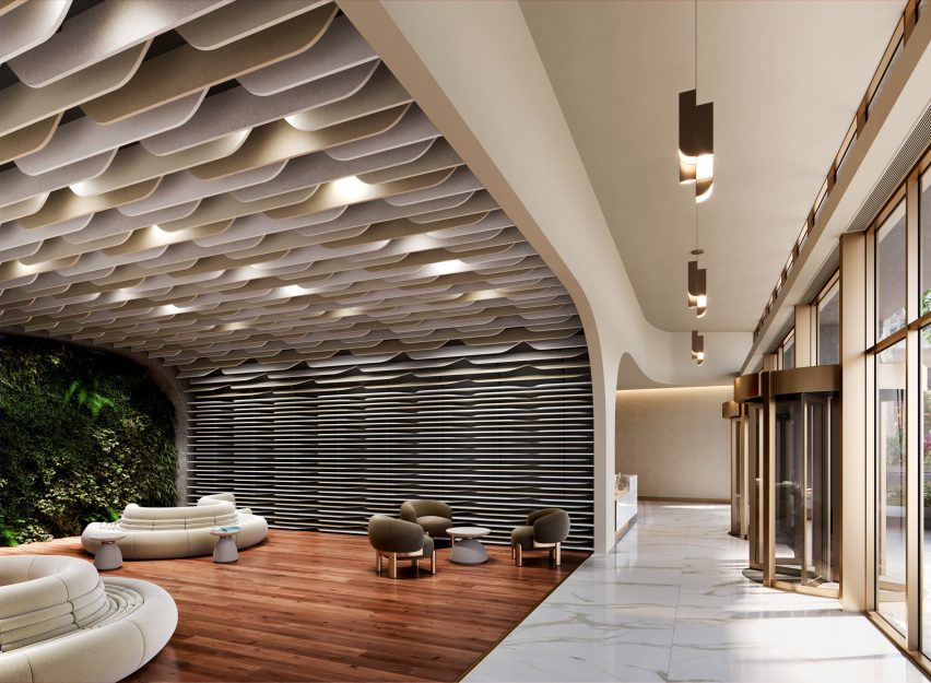 Array acoustic tiles by Woven Image