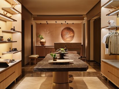 The Aman Spa retail space