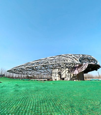 Steel structure of China cultural centre