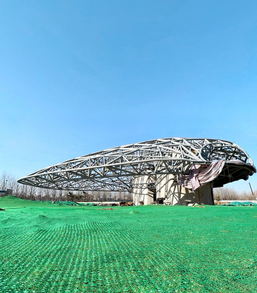 Steel structure of China cultural centre