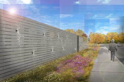 Sprinkler Wall anti-abortion building