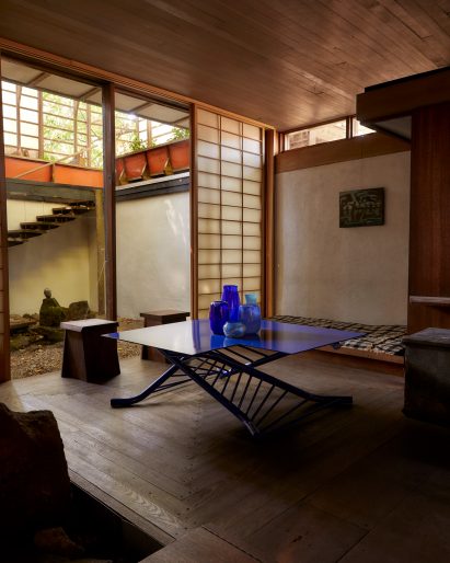 Living room of James Rose's Ridgewood home