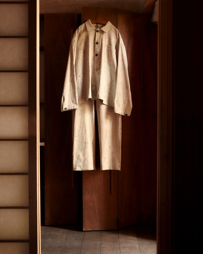 Clothing by Bose hung around the house