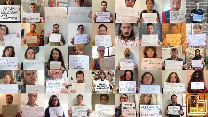 Atomik Architecture staff who are balloting to strike