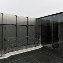 Interior image of a shopping space at the Balenciaga Couture Store