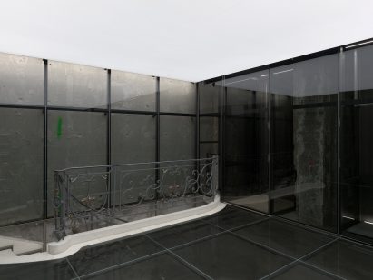 Interior image of the first floor of the Balenciaga Couture Store