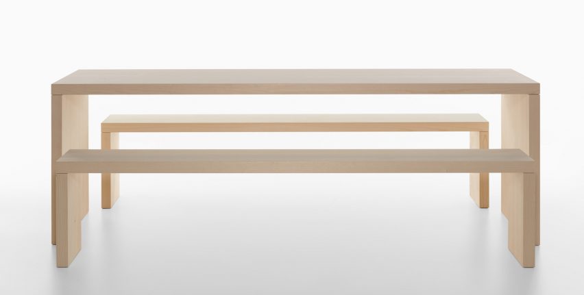 Bench collection by Konstantin Grcic for Plank