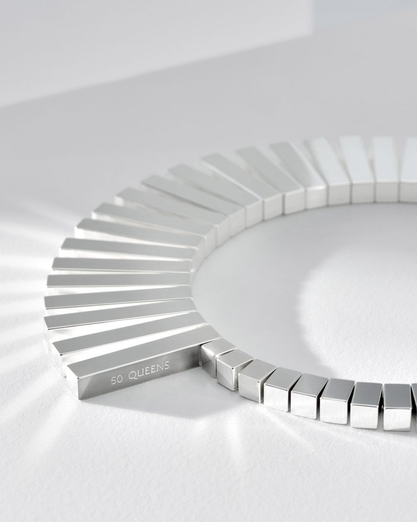 Necklace the Queen of Denmark by BIG and Georg Jensen 