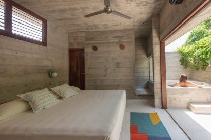 A bedroom inside a hotel