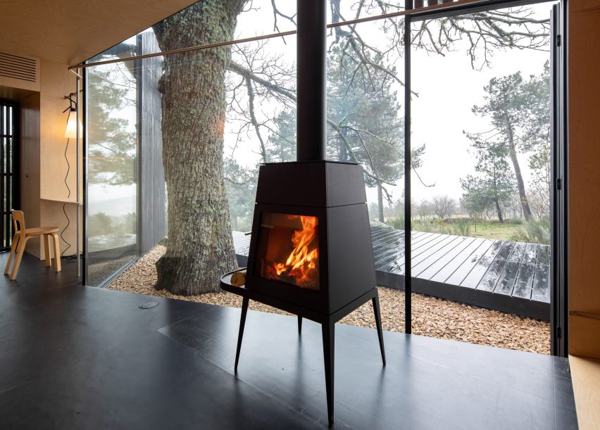 Interior of Chestnut House by João Mendes Ribeiro