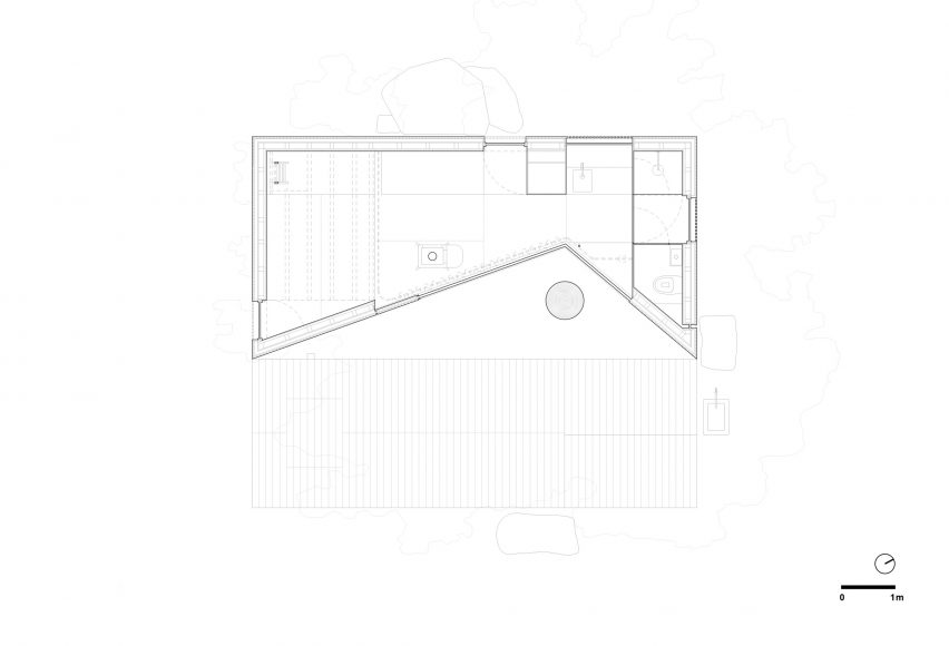 Floor plan of Chestnut House by João Mendes Ribeiro