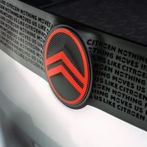 Red and black Citroën logo