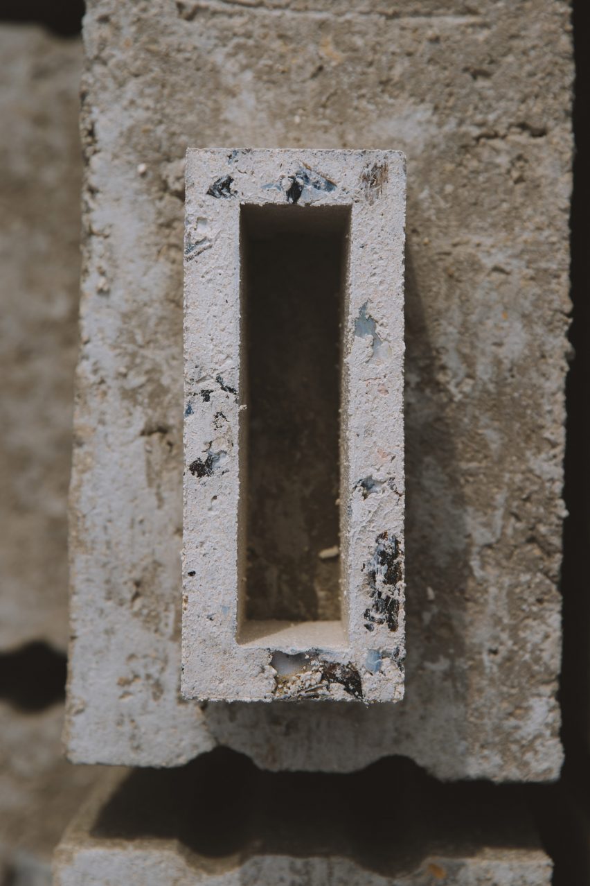 The bricks offer a sustainable alternative