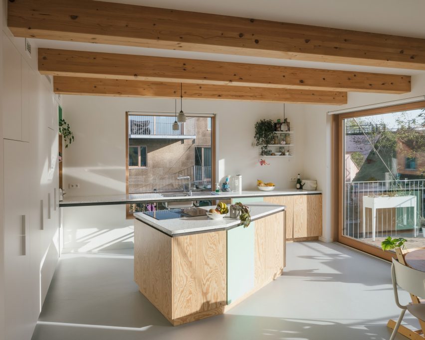 Interior of De Sijs co-housing by Officeu Architects