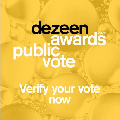 Dezeen Awards 2022 public vote. Verify your vote now.