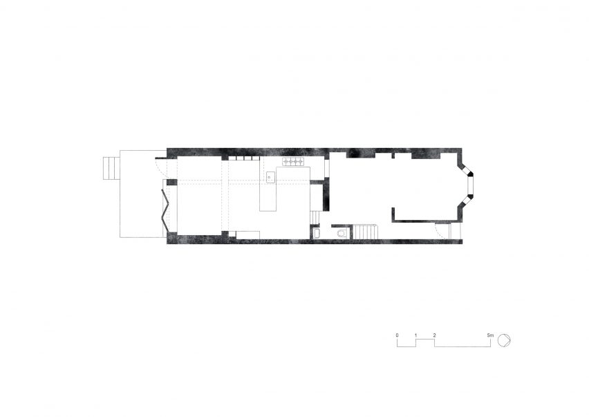 Ground floor plan of Magpie House