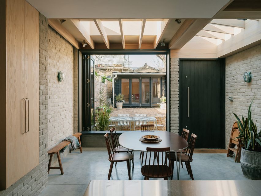 Interior of Magpie House extension by DGN Studio